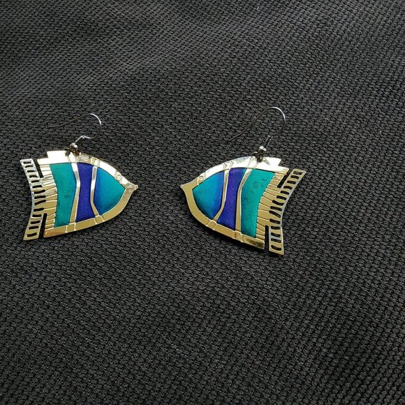 Claire's Tropical Fish Drop Dangle Earrings - Picture 3 of 7